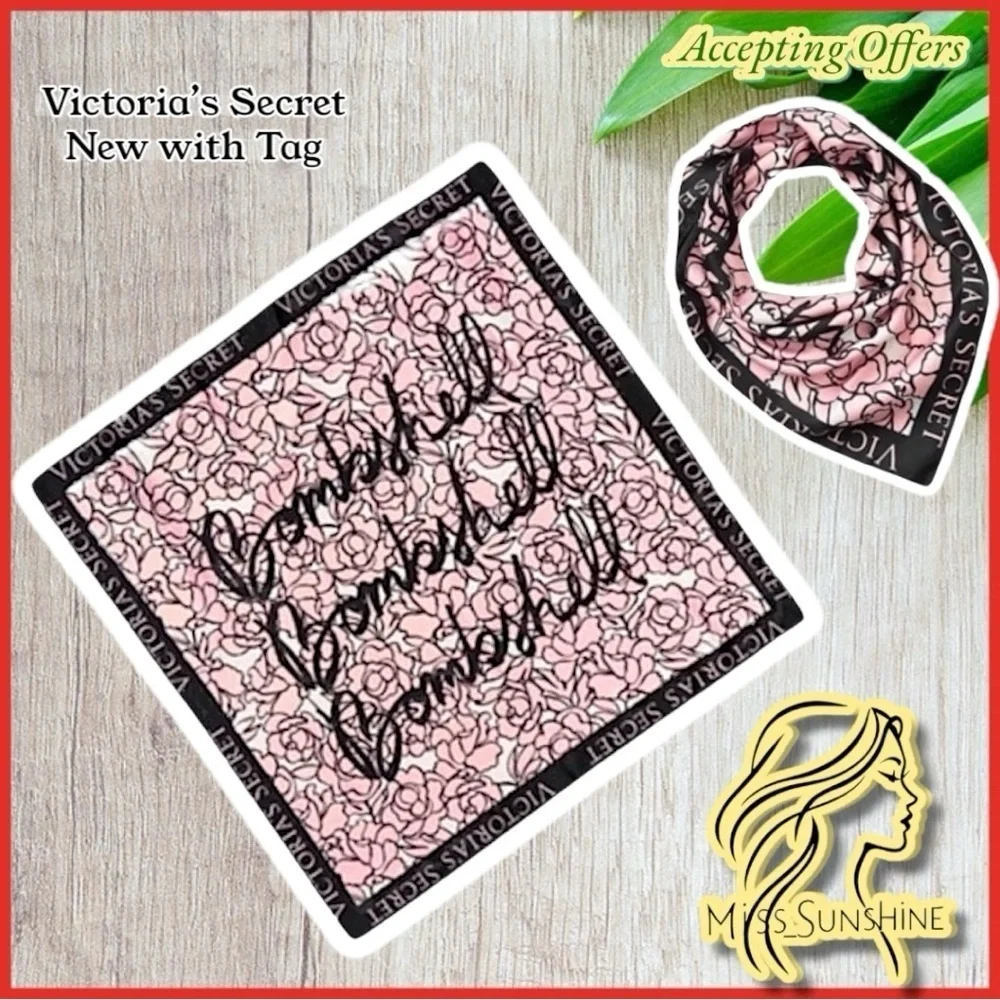 Victoria’s Secret NWT - Bombshell - light scarf 🥰 pink black